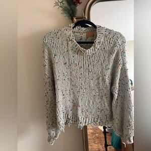 Cozy sage green sweater top